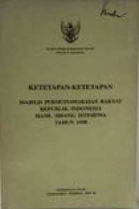 Ketetapan-ketetapan majelis permusyawaratan rakyat republik indonesia hasil sidang istimewa maret 1983