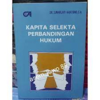 Kapita selekta perbandingan hukum