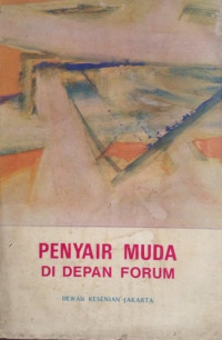 Penyair muda di depan forum