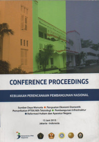 Conference proceedings: kebijakan perencanaan pembangunan nasional