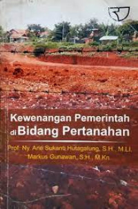 Kewenangan pemerintah dibidang pertanahan