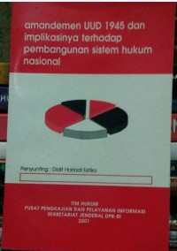 Amandemen UUD 1945 dan implikasinya terhadap pembangunan sistem hukum nasional