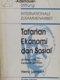 Ekonomi pasar sosial : tatanan ekonomi dan sosial Republik federasi Jerman