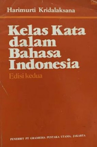 Kelas kata dalam bahasa Indonesia