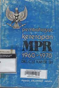 Pembahasan ketetapan MPR 1960-1978