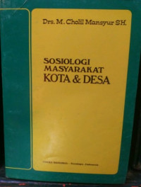 Sosiologi masyarakat kota & desa