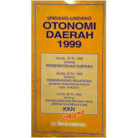 Undang-undang otonomi daerah 1999