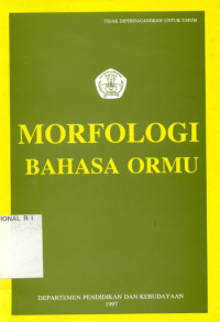 Morfologi Bahasa Ormu