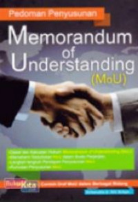 Pedoman penyusunan memorandum of understanding (MoU)