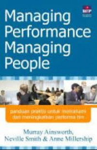 Managing performance managing people