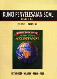 Prinsip-prinsip akuntansi jilid 1: kunci penyelesaian soal bab 1-13