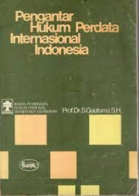 Pengantar hukum perdata internasional Indonesia