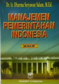 Manajemen pemerintahan Indonesia