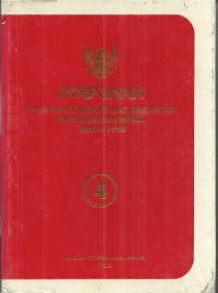 Himpunan peraturan perundang-undangan Republik Indonesia tahun 1999 (Buku 4)