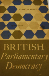 British parliamentary democracy second ed