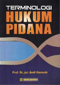 Terminologi hukum pidana