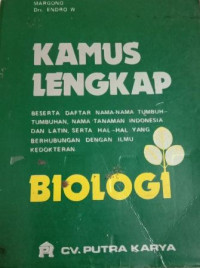 Kamus lengkap biologi