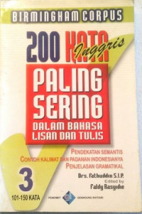 Birmingham Corpus 200 kata Inggris paling sering dalam Bahasa Lisan dan Tulis, Buku 3