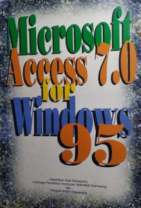 Microsoft access 7.0 for windows 95