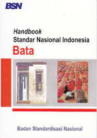 Handbook standar nasional Indonesia bata